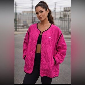 Nike Hot Pink Quilted Parka liner jacket Size 10